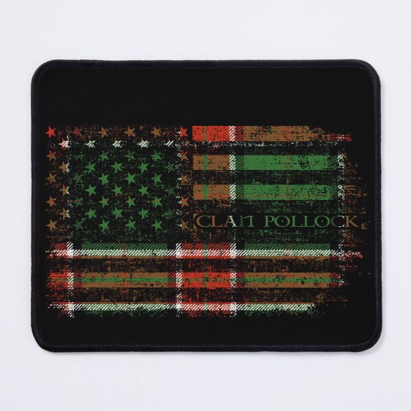 Item preview, Clan Pollock Scottish tartan US flag kilt Scotland designed and sold by Clan1093.