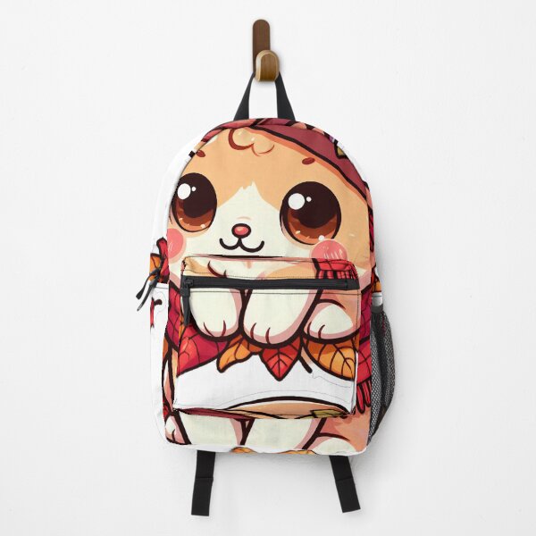 Item preview, Cute Kawaii Cat with Cozy Autumn/Fall Vibes for Cat Lovers designed and sold by LEYLA Hunter.