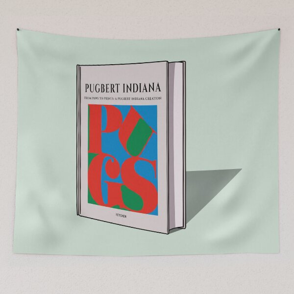 Item preview, Pugbert Indiana: PUGS Art Book designed and sold by FinePugArts.