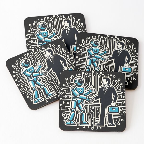 Item preview, Humans and Machines Unite: The Robot Revolution designed and sold by communedesigns.