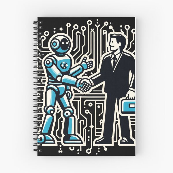 Item preview, Humans and Machines Unite: The Robot Revolution designed and sold by communedesigns.