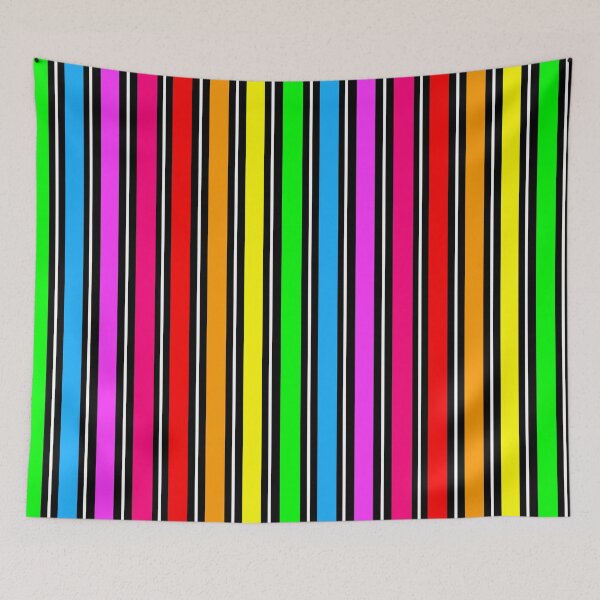 Item preview, Rainbow Color Spectrum Stripes - Black designed and sold by PatternTitan.