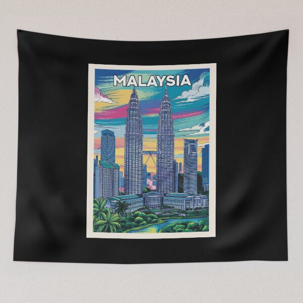 Item preview, Malaysia, Travel Art designed and sold by PinkandP.