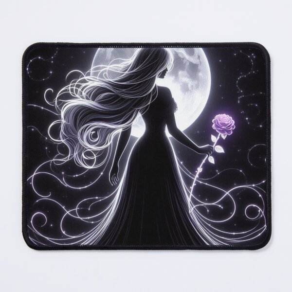 Item preview, Mystical Fantasy Night Scene Moonlit Goddess Art Print designed and sold by CultDigHoriz.