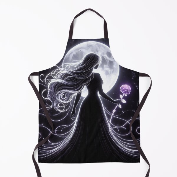 Item preview, Mystical Fantasy Night Scene Moonlit Goddess Art Print designed and sold by CultDigHoriz.