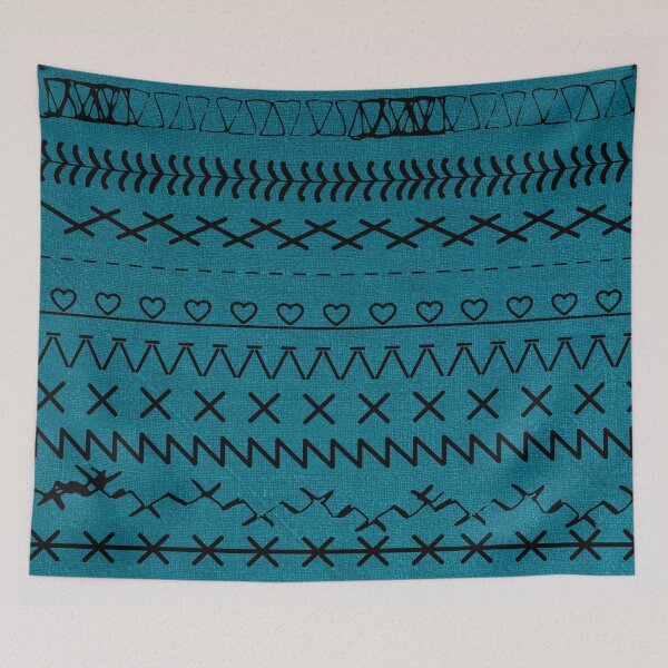Item preview, Sewing Stitch Patterns on Textured Fabric Effect Background  designed and sold by Nancyanna.