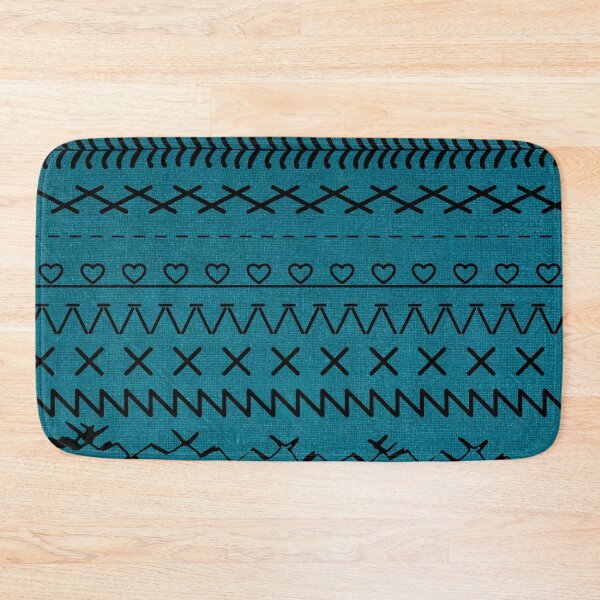 Item preview, Sewing Stitch Patterns on Textured Fabric Effect Background  designed and sold by Nancyanna.