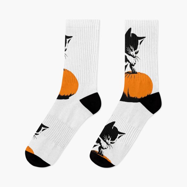 Item preview, Black Cat with Pumpkin designed and sold by Blink Art Studio.