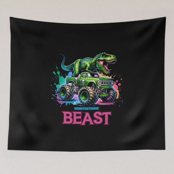 Item preview, Super Monster Truck, Departed Tyrannosaurus, Beast behind the wheel. designed and sold by DONandEK.