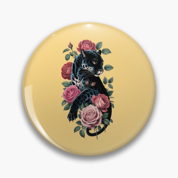 Item preview, Black Panther and Roses  designed and sold by 123ks.