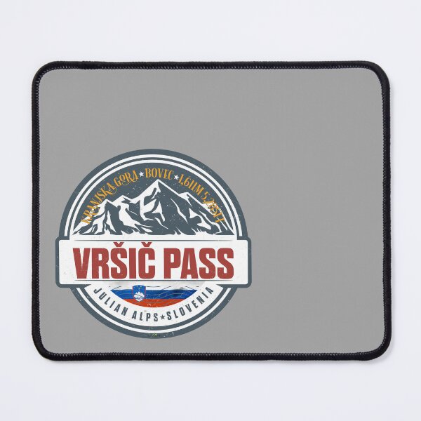 Item preview, Vrsic Pass Slovenia Vršič Pass Motorcycle Sticker T-Shirt 02 designed and sold by OuterShellUK.
