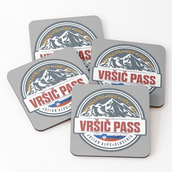 Item preview, Vrsic Pass Slovenia Vršič Pass Motorcycle Sticker T-Shirt 02 designed and sold by OuterShellUK.