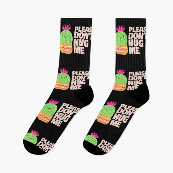 Item preview, Please Don't Hug Me, cute funny cactus designed and sold by TalesOfScience.