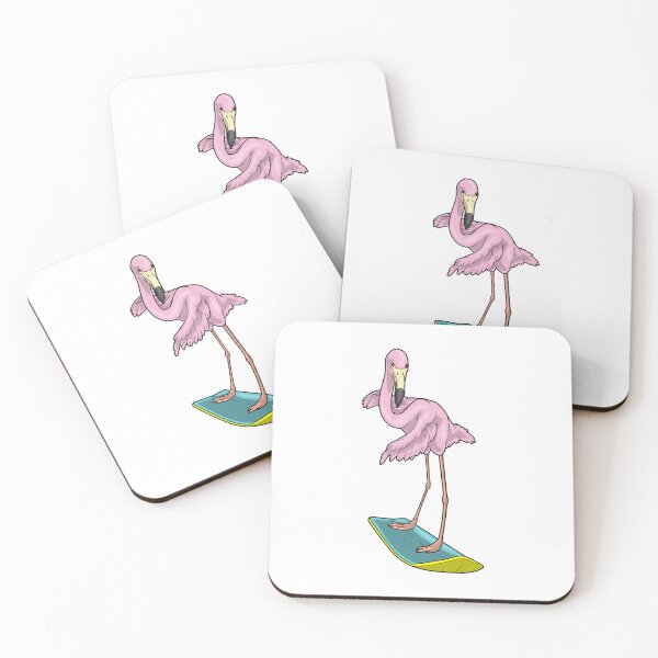 Item preview, Flamingo Surfer Surfboard designed and sold by Snabdesign84.