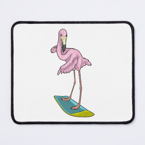 Item preview, Flamingo Surfer Surfboard designed and sold by Snabdesign84.