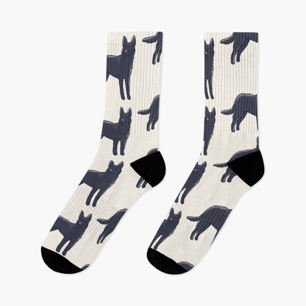 Item preview, Black Australian Kelpie dog art  designed and sold by Artofmayara.