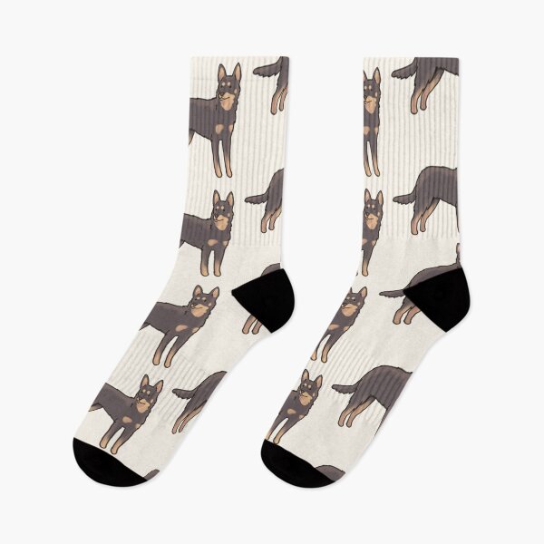 Item preview, Chocolate and tan Australian Kelpie dog art  designed and sold by Artofmayara.