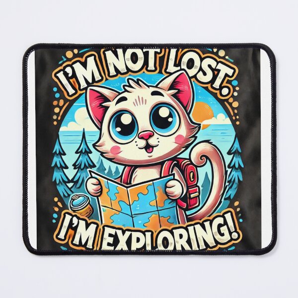 Item preview, Lost in Adventure: Confused Cat Explorer designed and sold by BLOODMAN.