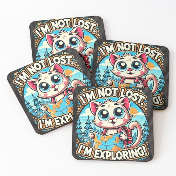 Item preview, Lost in Adventure: Confused Cat Explorer designed and sold by BLOODMAN.