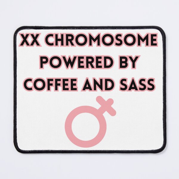 Item preview, XX Chromosomes Powered By Coffee & Sass designed and sold by littlenestlife.