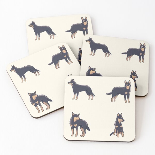 Item preview, Black and tan Australian Kelpie pack  designed and sold by Artofmayara.