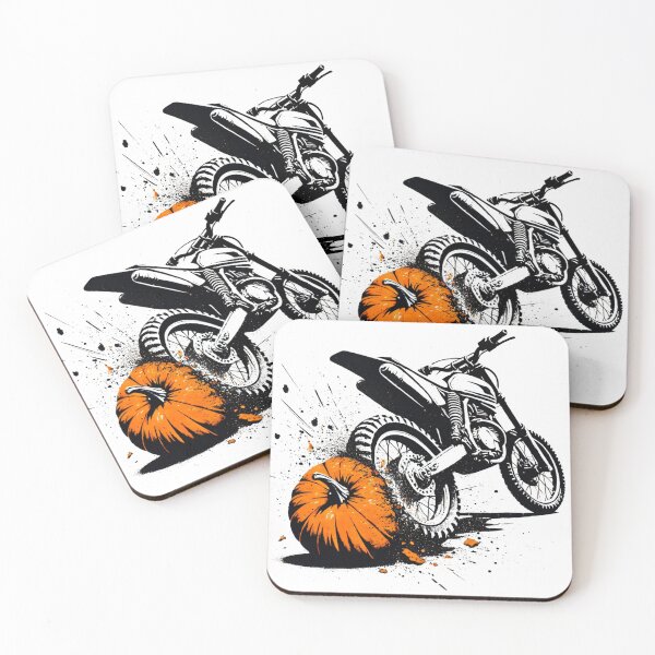 Item preview, Motorbike Crushing a Pumpkin designed and sold by Blink Art Studio.