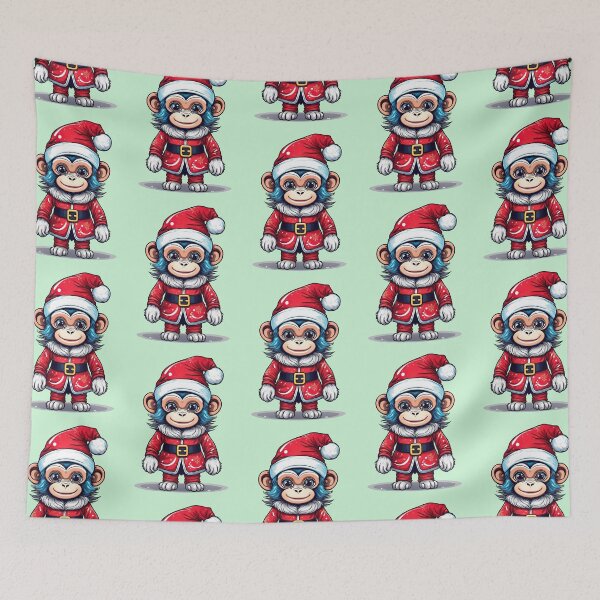 Item preview, Monkey Santa Claus | Cozy Holiday Collection designed and sold by monkeybusiness.pt.