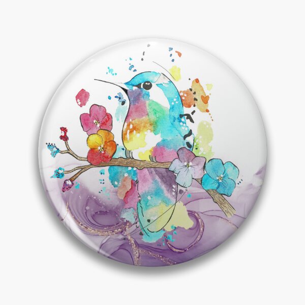 Item preview, Contraria Watercolors Hummingbird designed and sold by miazephyr.