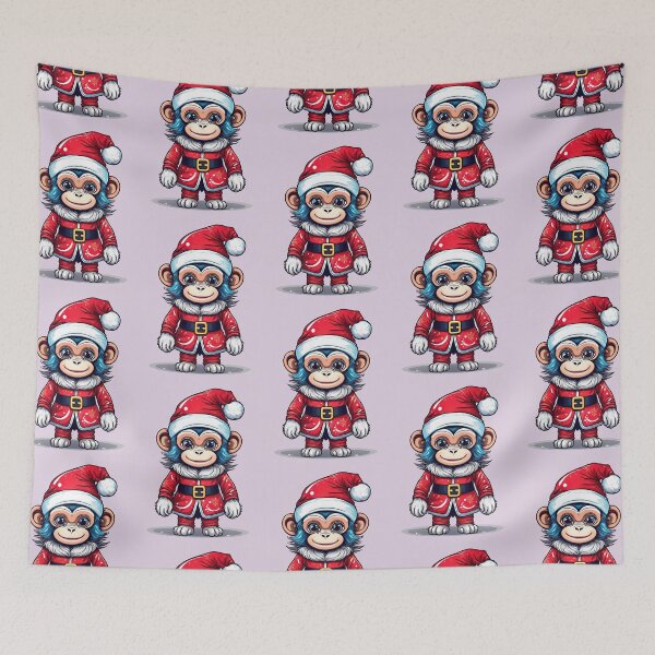 Item preview, Monkey Santa Claus | Cozy Holiday Collection designed and sold by monkeybusiness.pt.