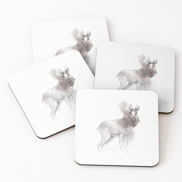 Item preview, Alpine chamois watercolor designed and sold by JavierLazaro.