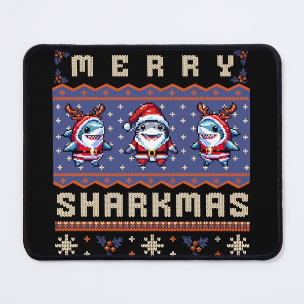 Item preview, Merry Sharkmas Santa Shark Ugly Christmas Shark Reindeer designed and sold by nicksuefonze.