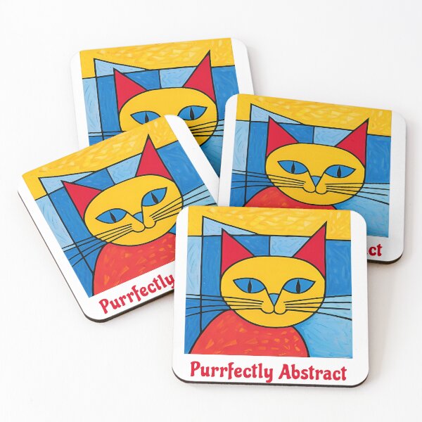 Item preview, Purrfectly Abstract designed and sold by Art-Sarcasm.