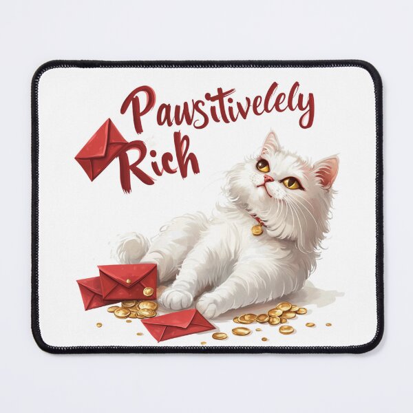 Item preview, Pawsitively Rich Persian Cat: Prosperity and Joy designed and sold by ShanCoMeow.