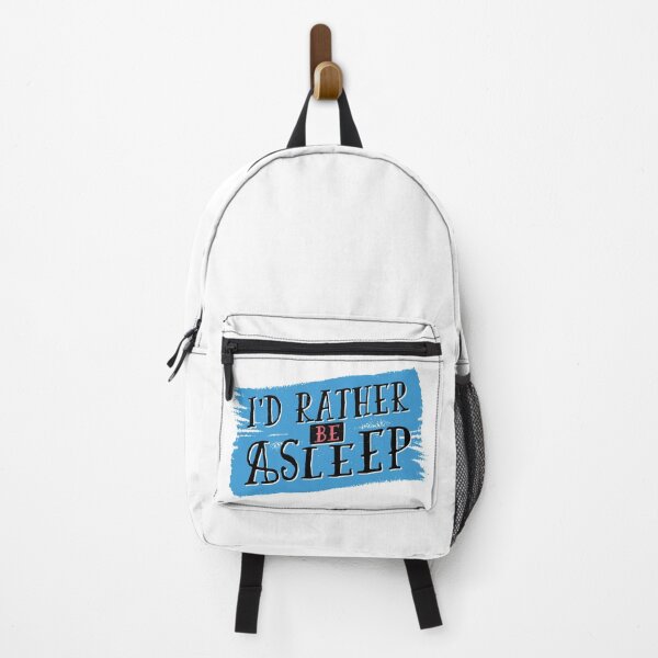 Item preview, I'd Rather Be Sleeping | Blue Paint Brush Stroke Design designed and sold by TurtleDojo.