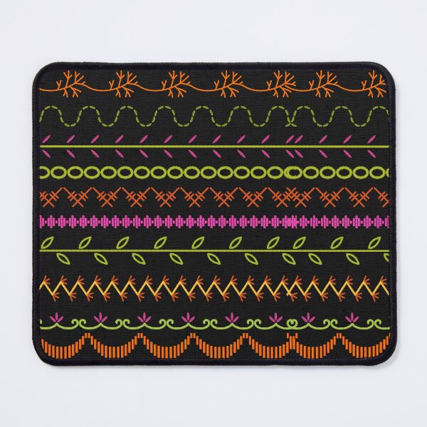 Item preview, Sewing Stitch Patterns on Textured Fabric Effect Background  designed and sold by Nancyanna.