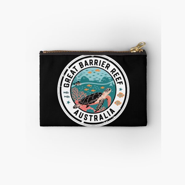 Artikelvorschau, Vintage Minimal Retro Reiseplakat – Great Barrier Reef Schildkröte Australien entworfen und verkauft von pod24.