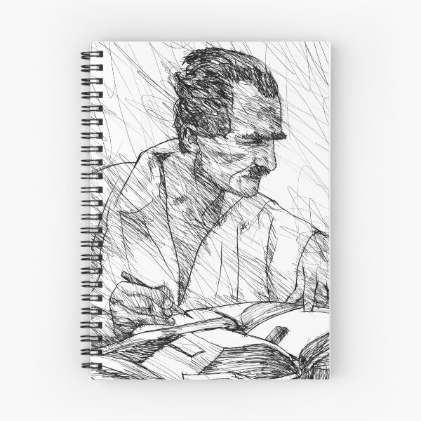 Artikelvorschau, NIKOS KAZANTZAKIS Tuscheporträt entworfen und verkauft von lautir.