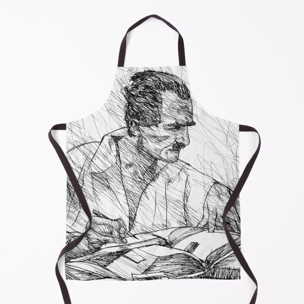 Item preview, NIKOS KAZANTZAKIS ink portrait designed and sold by lautir.
