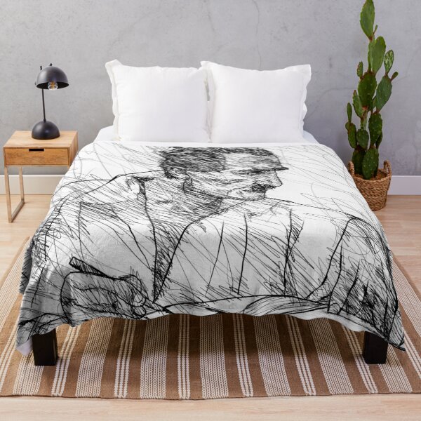 Item preview, NIKOS KAZANTZAKIS ink portrait designed and sold by lautir.