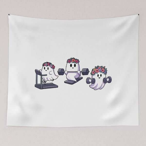 Item preview, Working Out Ghost Gym Halloween Fitness for Women Gift designed and sold by JUSTBEELEGANT.