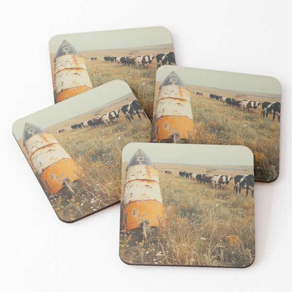 Item preview, Cows Marching Past the Fallen Rocket designed and sold by landletsy.