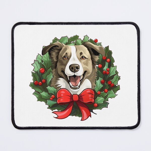Item preview, Border Collie - Wheaton - Christmas Wreath Dog designed and sold by wotsthis.