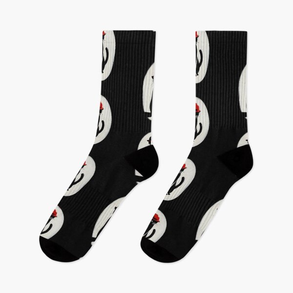 Item preview,  Sophisticated Black Cat with Red Hat designed and sold by IllumeInk.