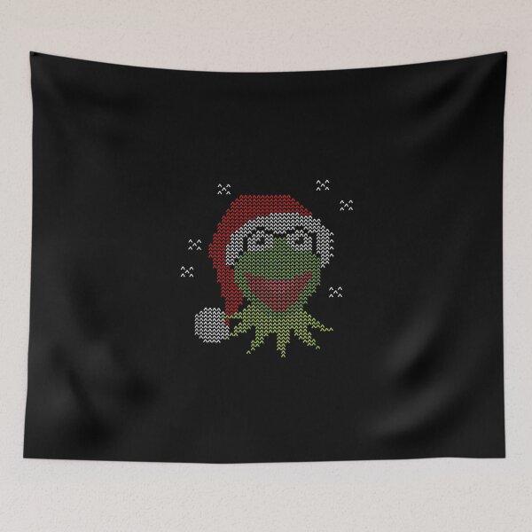 Item preview, The Muppets Christmas Kermit The Frog With Santa Hat designed and sold by Elloodiee.