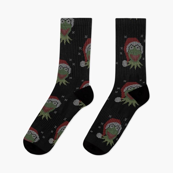 Artikelvorschau, Die Muppets Weihnachten Kermit der Frosch mit Weihnachtsmütze entworfen und verkauft von Elloodiee.