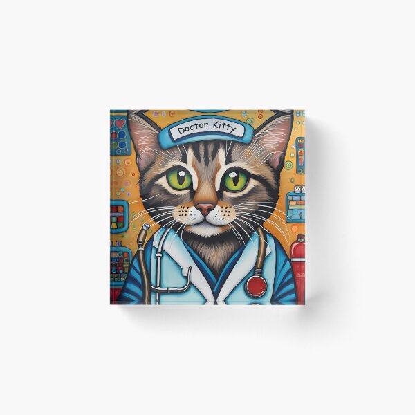 Item preview, Kitten as a doctor on a hospital ward designed and sold by Colin Bentham.