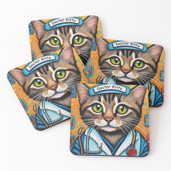 Item preview, Kitten as a doctor on a hospital ward designed and sold by Colin Bentham.