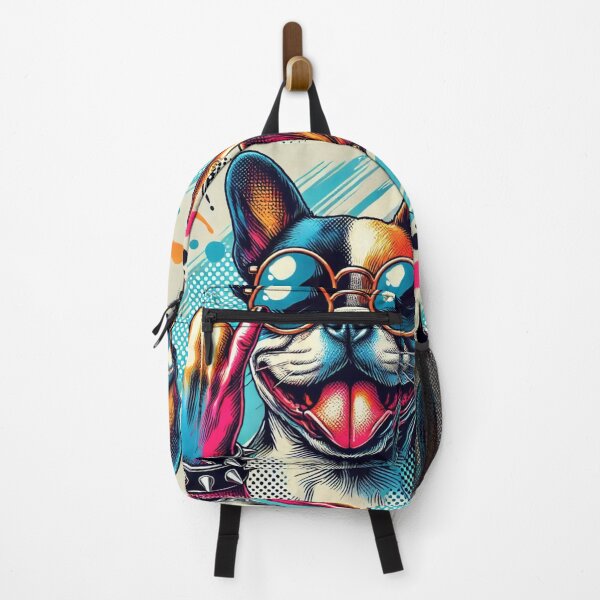 Item preview, Rocking Frenchie Dog (Vibrant Pop Art)  designed and sold by All4ROCK.