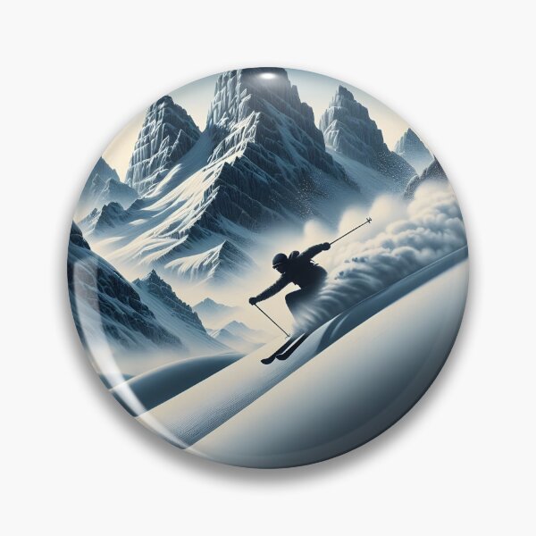 Item preview,  Skiing Through Pristine Powder designed and sold by IllumeInk.