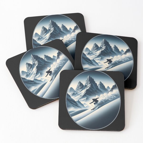 Item preview,  Skiing Through Pristine Powder designed and sold by IllumeInk.